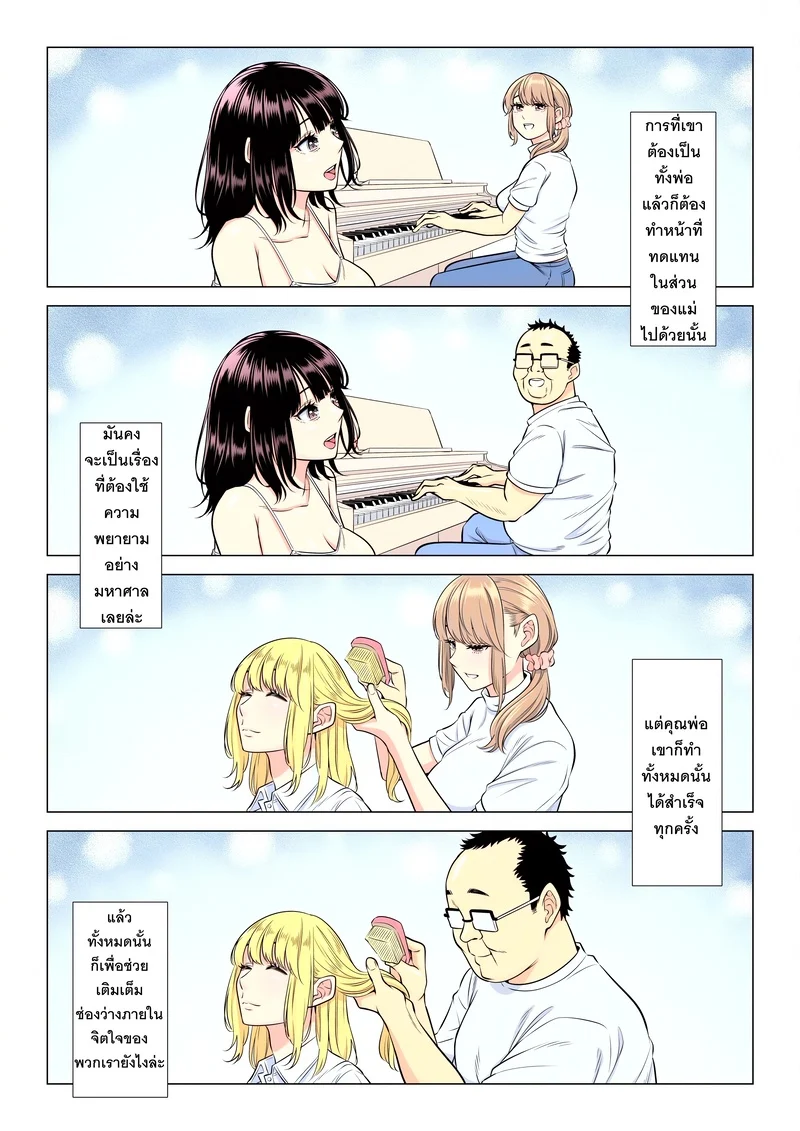 อ่านโดจิน หน้าที่บำบัดความใคร่ให้พ่อบุญธรรมของพวกเราสามพี่น้อง แปลไทย
